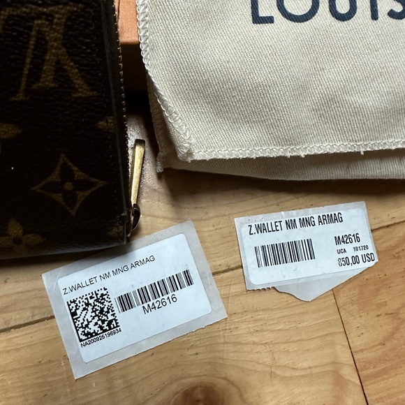 Louis Vuitton zippy tags dust bag box - Picture 2 of 11